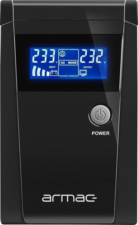 Actual product image Armac Emergency power supply UPS OFFICE LINE-INTERACTIVE O/650F/LCD (650 VA, 390 W, Line-interactive UPS)