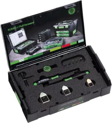 Immagine prodotto Kukko Set di estrattori serie 140-S Micro 11pcs. apertura forcella2,25-5,25mm Ku. custodia trasparente