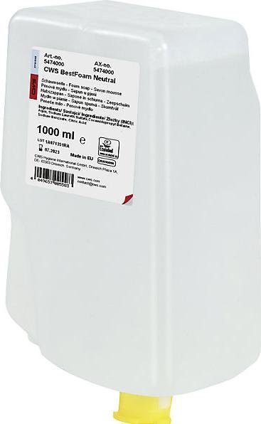 Actual product image CWS Foaming soap, pack of 12 bottles, 1 l each, neutral, white-cream. (1000 ml)