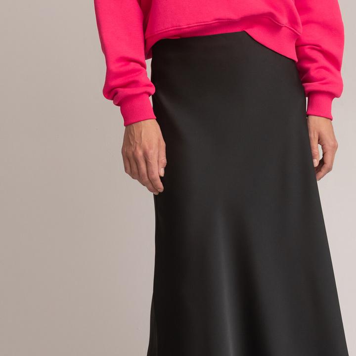Produktbild La Redoute Collections Ausgestellter Maxirock aus mattem Satin (32)