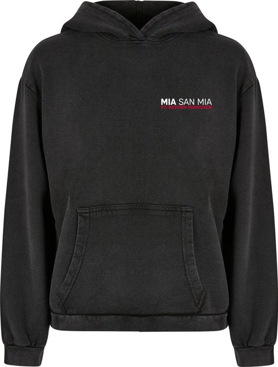 Produktbild FC Bayern München Ladies Logo History Acid Washed Oversized Hoody - 131347 (XS)