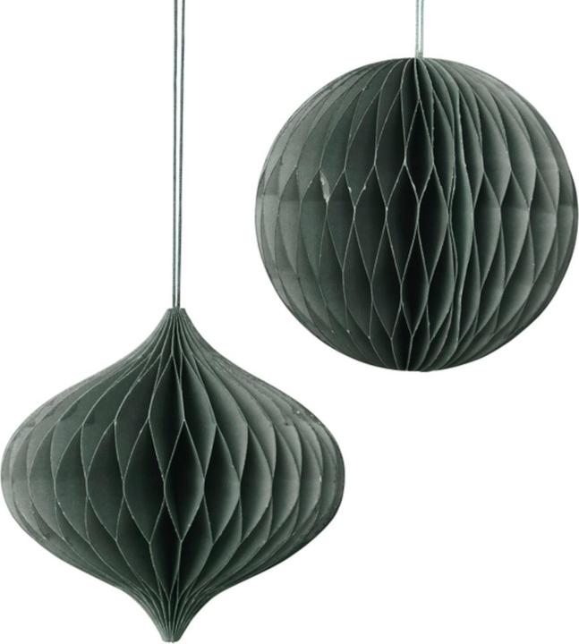 Produktbild Broste Copenhagen CHRISTMAS MIX Papierhänger thyme Set2 (1 -teilig)