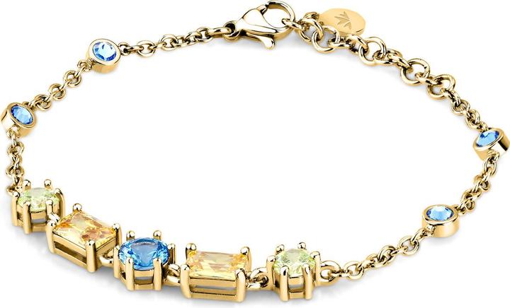 Gold, Green, Blue/turquoise, Yellow