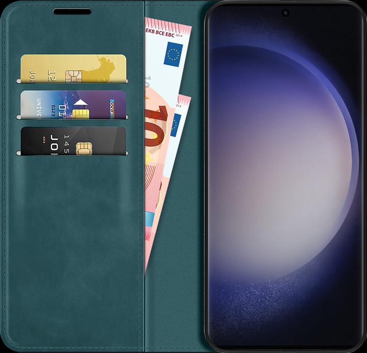 Actual product image Cazy Book Case Compatible with Samsung Galaxy S23 Ultra - Cover Foldable Magnetic Synthetic Leather - (Samsung Galaxy S23 Ultra)