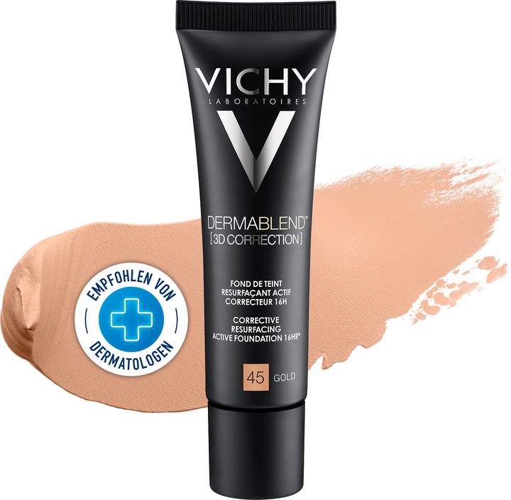 Actual product image Vichy Dermablend (3D Correction) Skin Imperfections Optically Correcting Make-up (45 Gold)