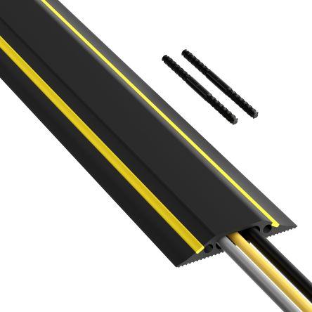 Rs Pro Medium Duty Black & Yellow Floor Cable C (Kabelbrücke, 180 cm)