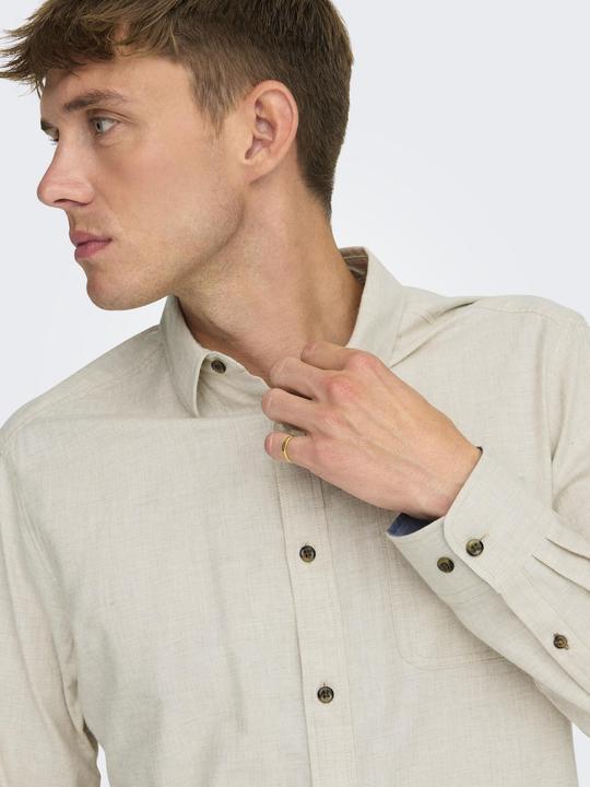Produktbild Only & Sons Normal geschnitten Hemdkragen Hemd Hemd (XXL)