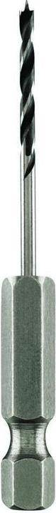Actual product image DIY Wood twist drill HSS, 1/4" hexagonal shank D= 2.0 mm L= 67 mm (2.0 millimetre)