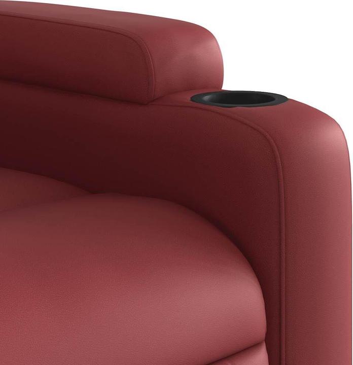 Immagine prodotto VidaXL Sedia da massaggio in similpelle rosso vino, colore: rosso vino, materiale