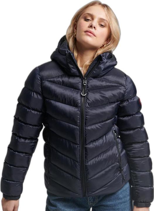 Superdry fuji daunenjacke mit kapuze (XXS)