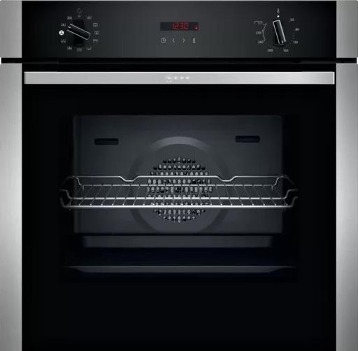 Neff N 30, Einbau-Backofen mit Dampfunterstützung, 60 x 60 cm, Edelstahl, B2AVG6AN0