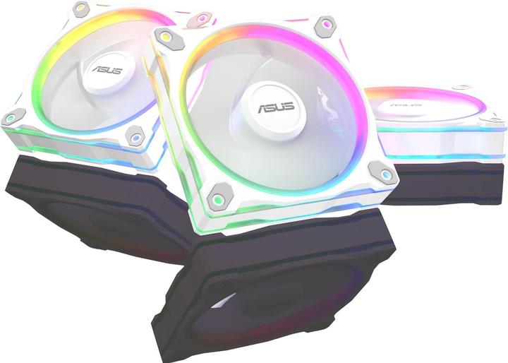 Actual product image ASUS PRIME MR120 FAN ARGB REVERSE WHITE 3IN1 (120 mm, 3 x)