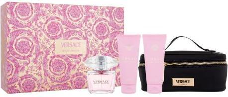 Actual product image Versace Bright Crystal Christmas 2024 Eau de Toilette / BShower Gel / Body Lotion / Case (Fragrance set)