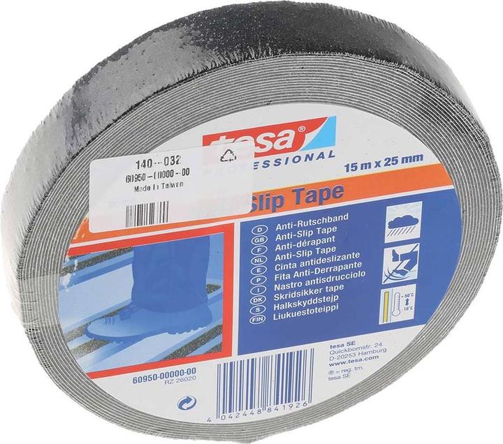 Produktbild tesa Anti-Rutsch Klebenband,15 x 25mm,schwarz (25 mm)