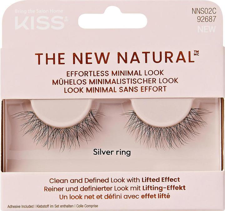 KISS Artificial eyelashes The New Natural - Variant: 02 Silver Ring (Künstliche Wimpern)