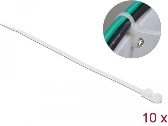 Image du produit Delock Cable tie avec oeillet de fixation (160 mm, 10 pcs)