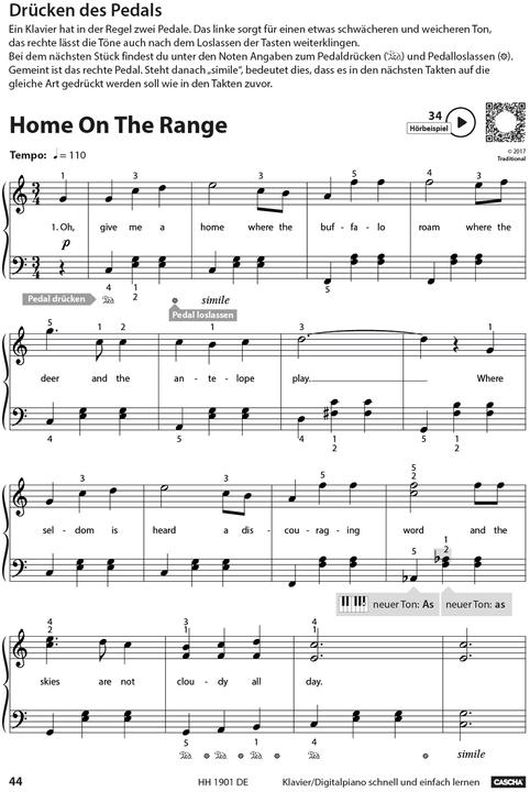 Produktbild Klavier / Digitalpiano - Schnell und einfach lernen (Deutsch, Cascha, 2018)