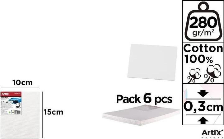 Image du produit Artix Malkarton 10x15x0,3cm 280G/m2 (6 Stk)