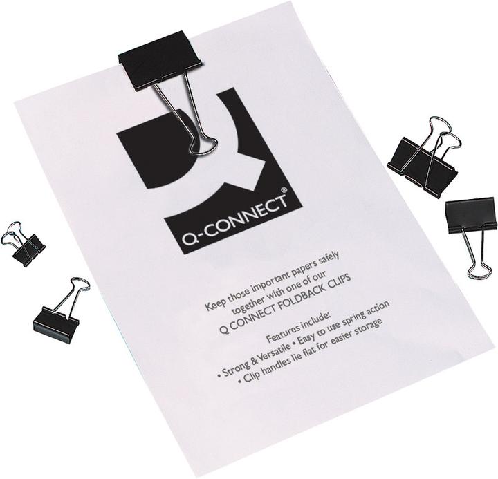Actual product image Q-Connect Foldback clips (10 x)