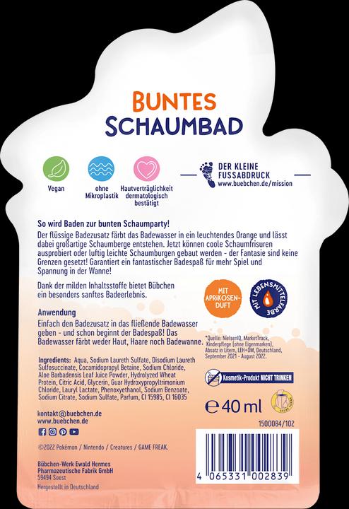 Produktbild Bübchen Bubchen, Bathlotion für Kinder, Pokemon Gluków, 40 ml (40 ml, Badeperlen)
