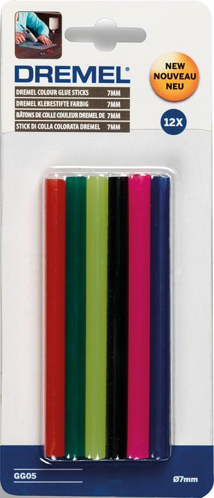 Image du produit Dremel Bâtons de colle colorés GG05