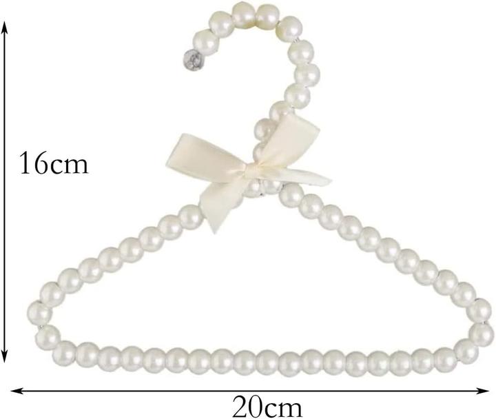 Produktbild Pofet Faux-Perlen Kinderkleiderbügel (5 Stück) (5 x)