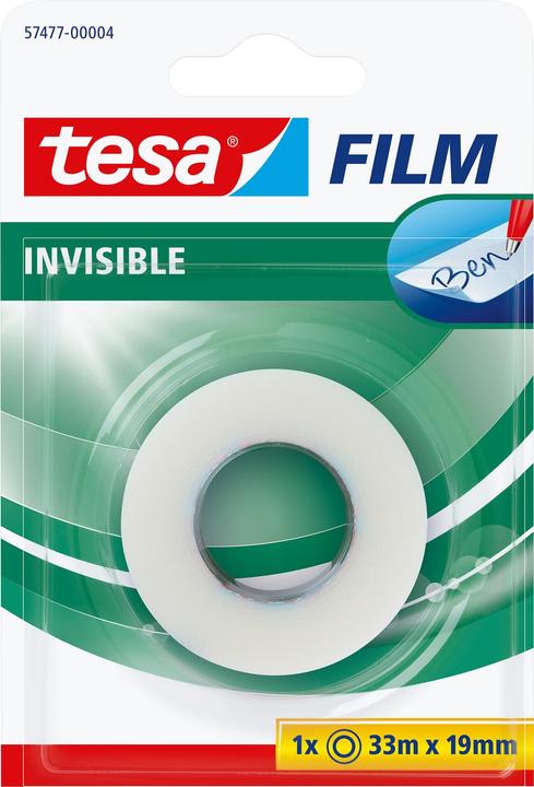 tesa 1x tesafilm INVISIBLE, invisible mat, résistant au vieillissement et à la déchirure (19 mm)