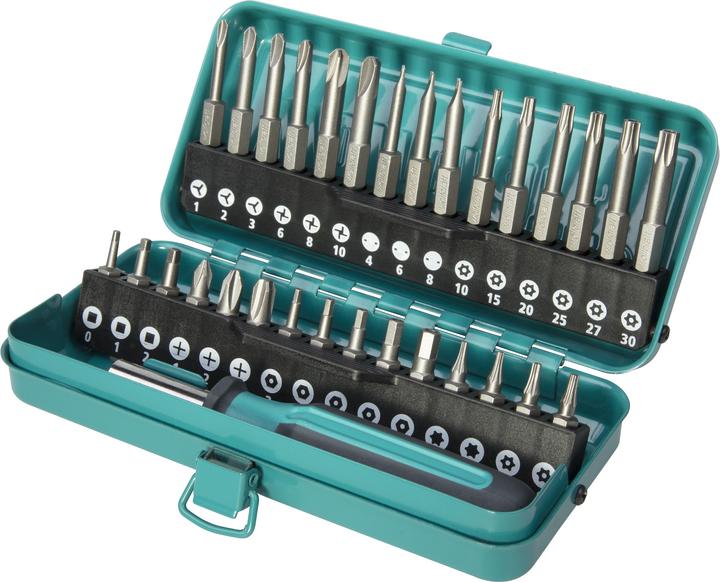 Actual product image wolfcraft wolfcraft 1 Combi Safety Bit Box Solid 31 pcs. (Cross Phillips PH M1, Cross Phillips PH M2, Hexagon socket TX M6, Hexagon socket TX M7, Cross Phillips PH M3, Hexagon socket with hole M2, Hexagon socket with hole M2.5, Hexagon socket with hole M3, Hexagon socket with hole M4, Hexagon socket with hole M5, Hexagon socket TX with hole M8)