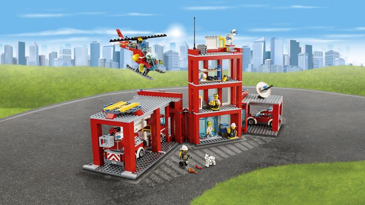 Produktbild LEGO City Grosse Feuerwehrstation (60110, LEGO City)