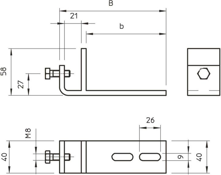 Image du produit OBO Bettermann OBO BFK 132/58 Embout de fixation