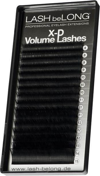Actual product image LASH be LONG LASH beLONG X-D Volume LASHES D-Curl Mix Box black/glossy (Artificial eyelashes)