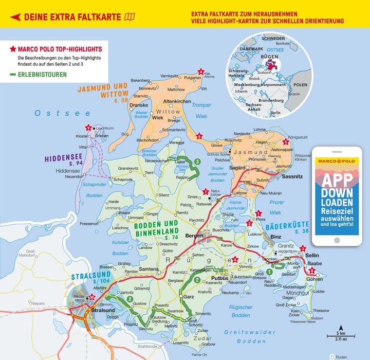 Produktbild Reiseführer Rügen, Hiddensee, Stralsund (Deutsch, Marc Engelhardt, 2023)