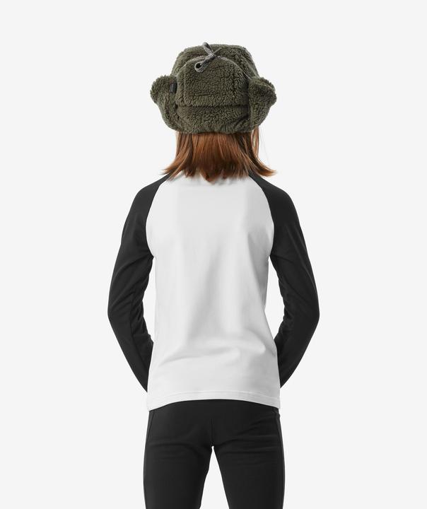 Produktbild Wedze Skiunterwäsche Funktionsshirt Kinder - BL 500 schwarz/weiss mit Motiv (164)