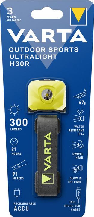 Productafbeelding Varta Ultralichte H30R (300 lm)