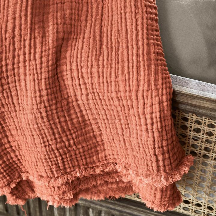 Actual product image Loberon Plaid Altoona coral (130 cm, H)