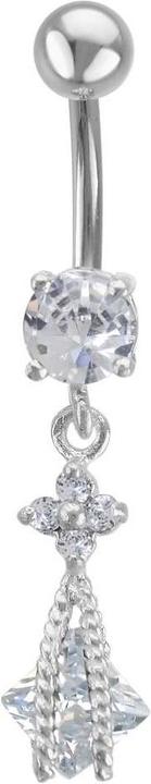 Immagine prodotto Bijouteria Piercing ventre (Acciaio inossidabile, Argento 925, Zirconia)