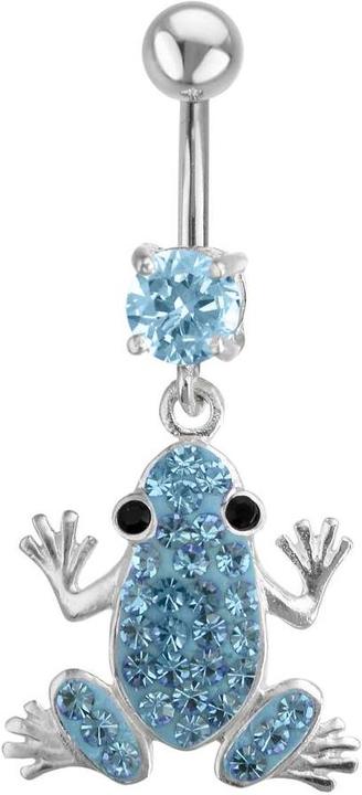 Bijouteria Bauchpiercing (Edelstahl, Silber 925, Kristall)