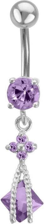 Bijouteria Bauchpiercing (Edelstahl, Silber 925, Zirkonia)