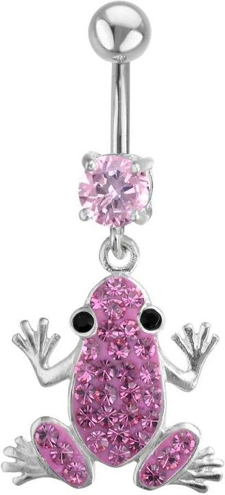 Bijouteria Bauchpiercing (Edelstahl, Silber 925, Kristall)
