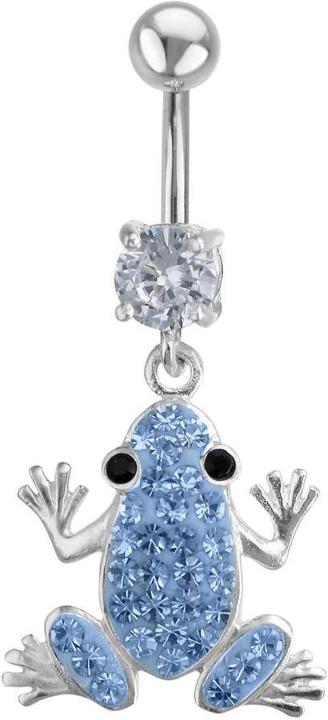 Bijouteria Bauchpiercing (Edelstahl, Silber 925, Kristall)