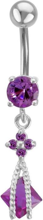 Bijouteria Bauchpiercing (Edelstahl, Silber 925, Zirkonia)