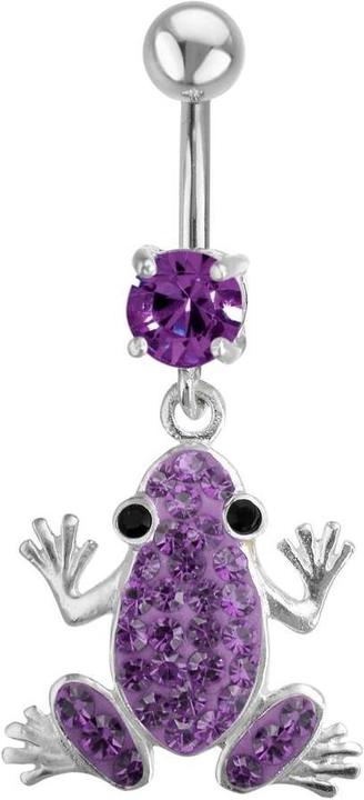 Bijouteria Bauchpiercing (Edelstahl, Silber 925, Kristall)