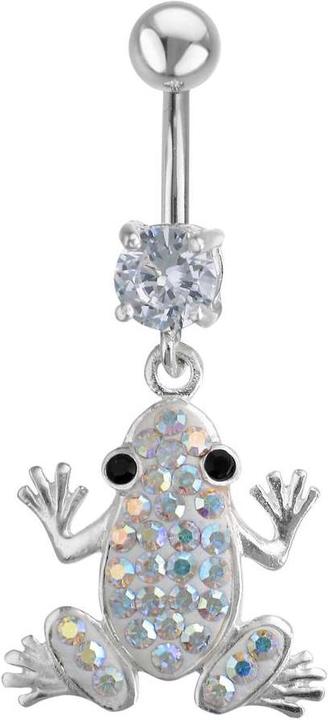 Bijouteria Bauchpiercing (Edelstahl, Silber 925, Kristall)