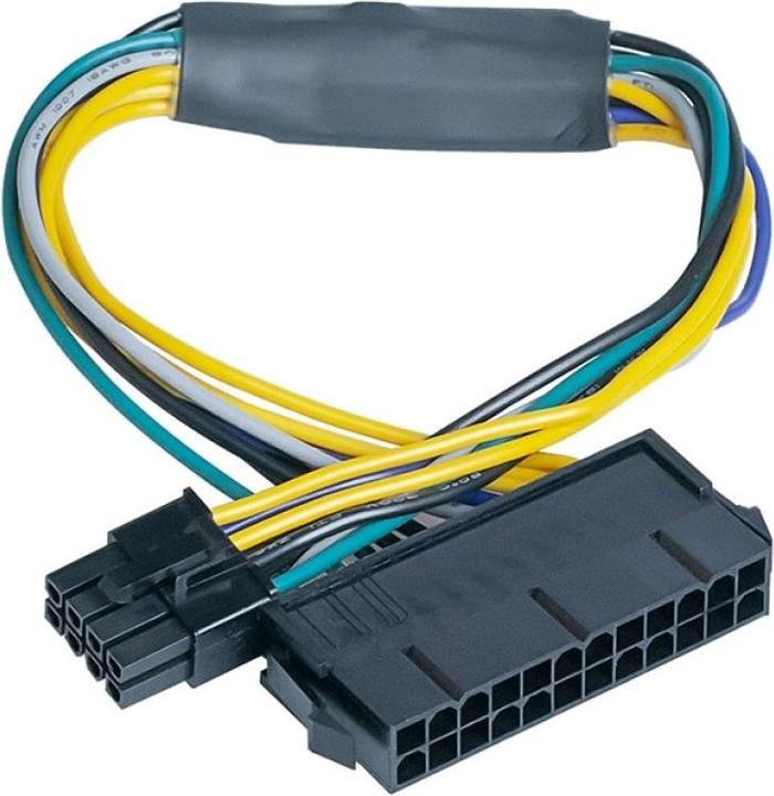 Actual product image PowerGuard 24-Pin to 8-Pin Power Supply ATX Cable Adapter for Dell Optiplex