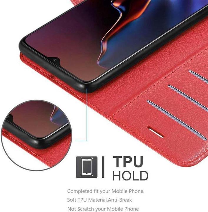 Actual product image Cadorabo Book with stand function cover (OnePlus 6T)