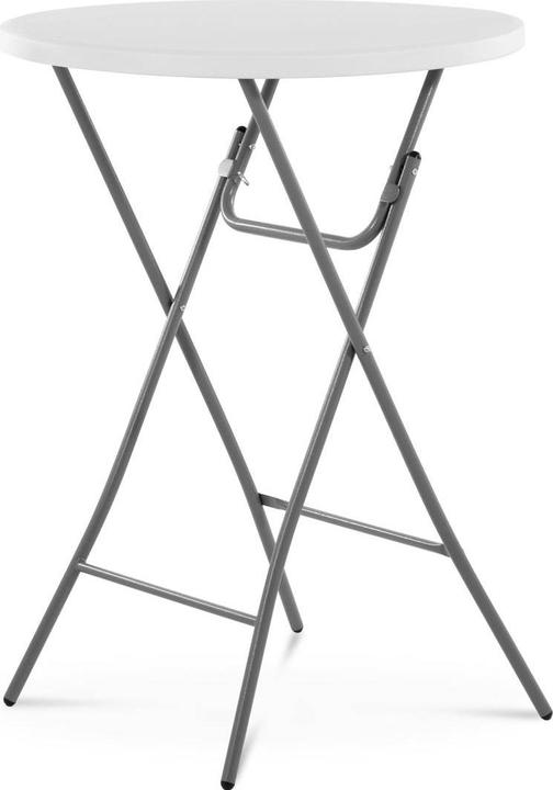 Actual product image Royal Catering Folding Bar Table - ⌀ 800 x 1,100 mm - - 100 kg - indoor/outdoor - White (80 x 80 cm)