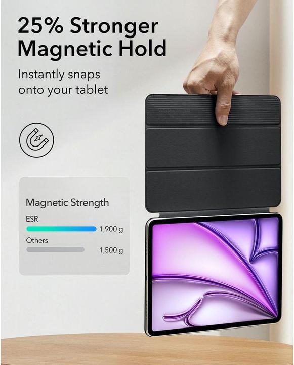 Produktbild ESR Rebound Magnetic Case (iPad Air 13 2024 (M2), iPad Pro 12.9 2020 (4. Gen), iPad Pro 12.9 2022 (6. Gen), iPad Pro 12.9 2021 (5. Gen))