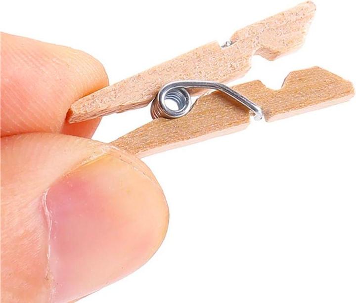 Immagine prodotto JTI 100x Piccole mollette da bucato in legno