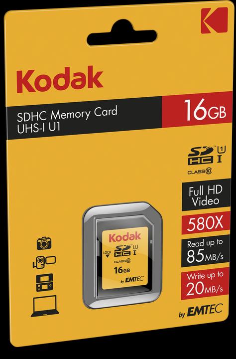 Actual product image Kodak SDHC 16GB Class10 U1 (16 GB, SDHC, U1, UHS-I)