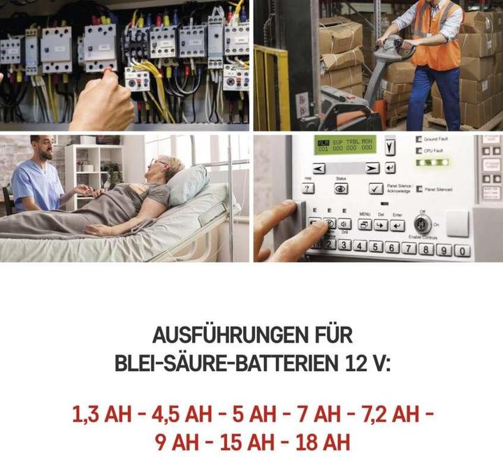Actual product image Emos Wartungsfreier Blei-Akku 12 V/1,3 (1 pcs., Device specific, 1300 mAh)